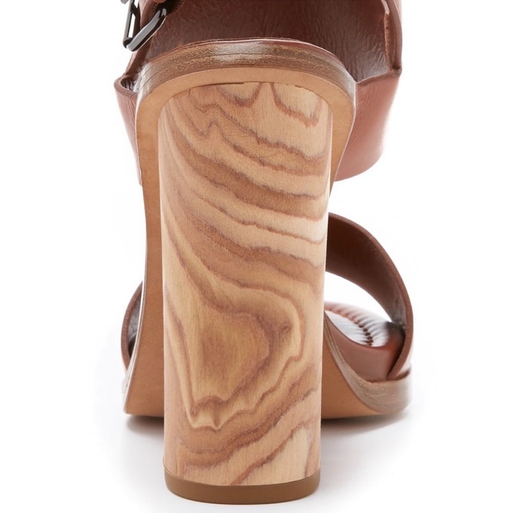 Vince wood Block Heel Sandals - Picture 3 of 15